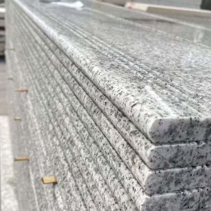 柳州芝麻白楼梯踏步 花岗岩楼梯板材