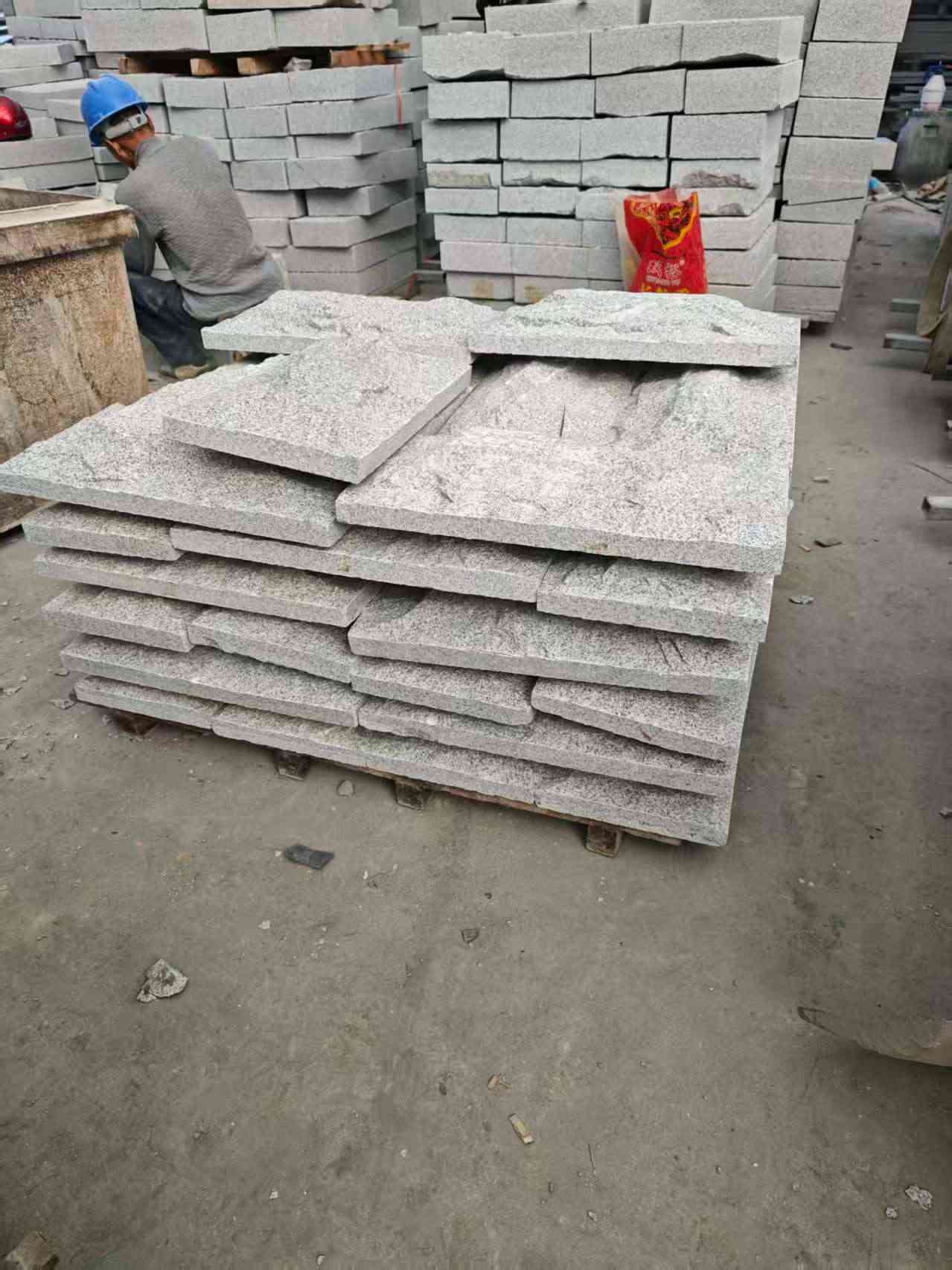 柳州芝麻白蘑菇石，自然面